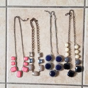 Lot of 4 Statement Necklaces